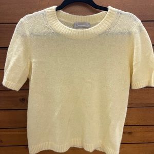 Everlane Alpaca yellow top size Small